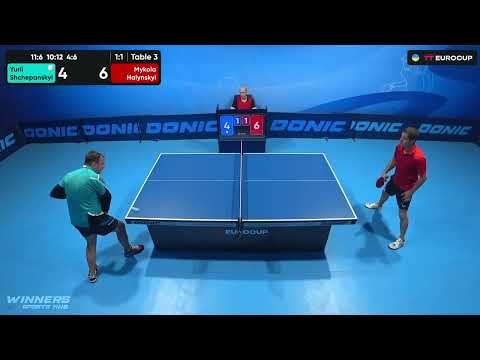 20:05 Yurii Shchepanskyi  - Mykola Halynskyi 07.07.2023 TT Euro.Cup Ukraine Professional. TABLE 3