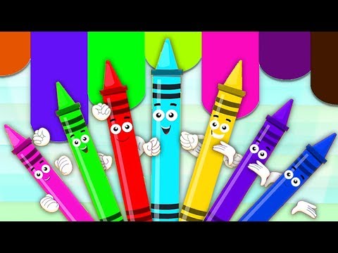 Colori pastelli canzone | Colori per bambini | Colori per bambini e bambini | Crayons Color Song