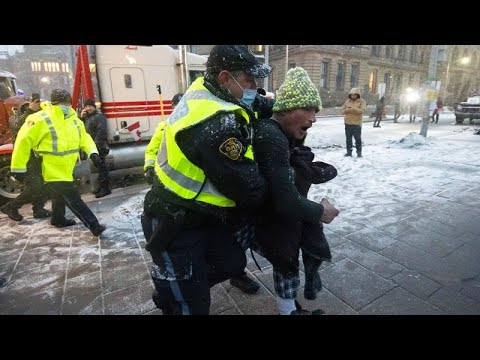 Nach wochenlangem "Freedom"-Protest: Polizei räumt Trucker-Blockade in Ottawa