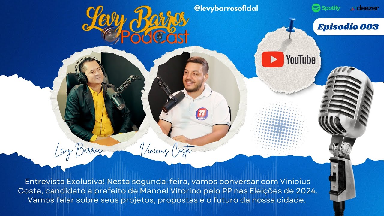 Vinícius Costa FALA TUDO e Desabafa em PodCast com Levy Barros
