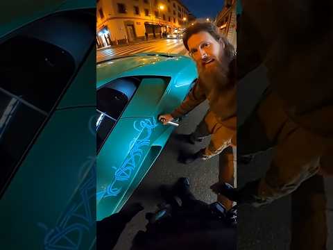 Arte o Vandalismo? 🚨👮‍♂️ Policia VS Graffiti ... #Lamborghini #Graffiti #Policia #Viral #fun ...
