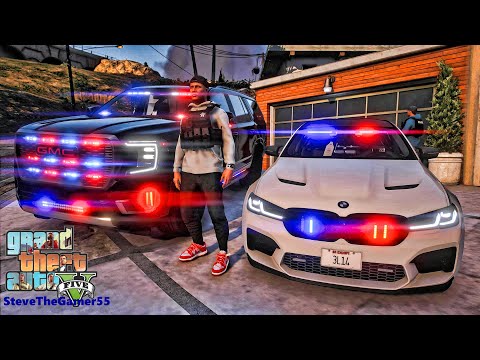 Playing GTA 5 As A POLICE OFFICER Gang Unit Patrol🔥🔥🔥||  GTA 5 Lspdfr Mod|  4K