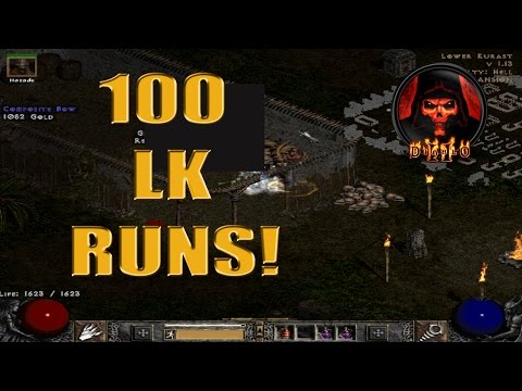 DIABLO 2 - 100 LOWER KURAST RUNS! ACT 3