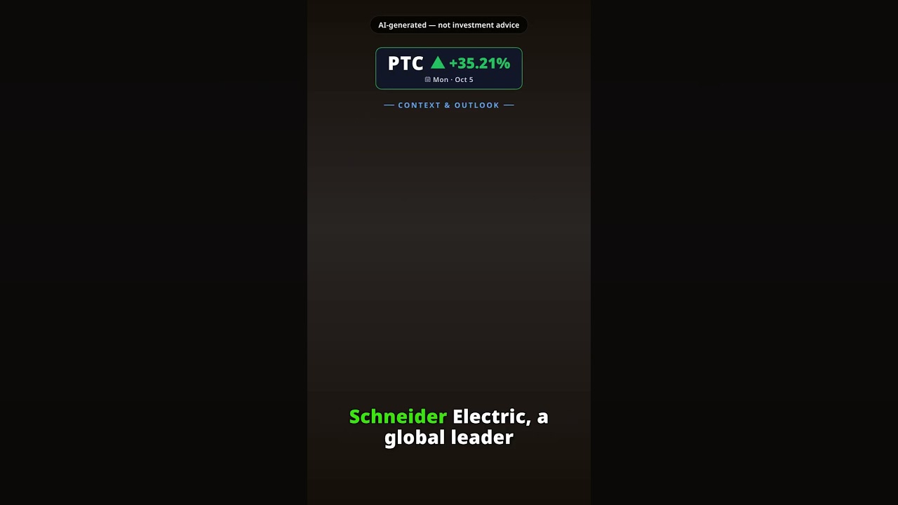 ¿Por qué se catapulta la acción de PTC hoy? PTC +35.21% (5 oct)