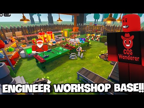 I Built an Engineer Workshop Base in 99 Nights in a Forest!