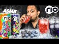 ASMR COLD ICED RIO SOFT DRINKS COLD DRINKS CRANBERRY BLUEBERRY DRINKING SOUNDS MUKBANG