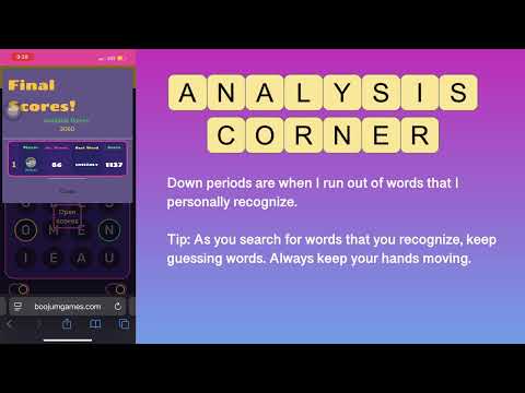 Boggle Gameplay And Commentary