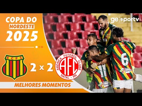 Gols e lances de Sampaio Corrêa x América-RN