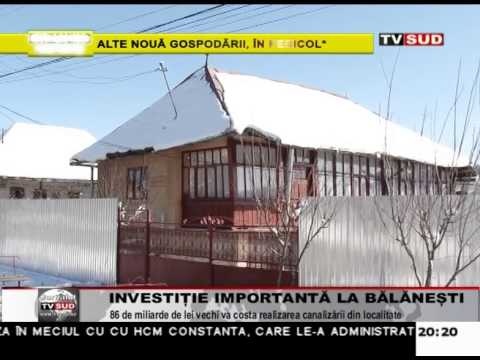 investitie importanta la balanesti