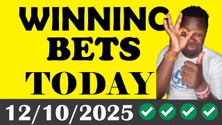 FOOTBALL PREDICTIONS TODAY 12/10/2025 SOCCER PREDICTIONS TODAY | BETTING TIPS, #footballpredictions