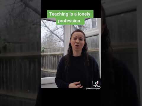 Teaching is a lonely profession