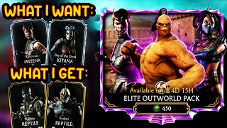 MK Mobile. Can I Get Ravenous Mileena from Elite Outworld Pack? Epic Opening.