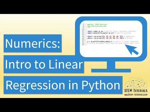 Numerical Methods Linear Regression In Python Numpy Package Plotting