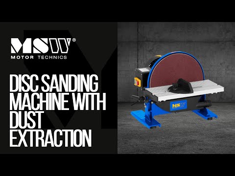 video - Disc Sanding Machine with Dust Extraction - 550 W