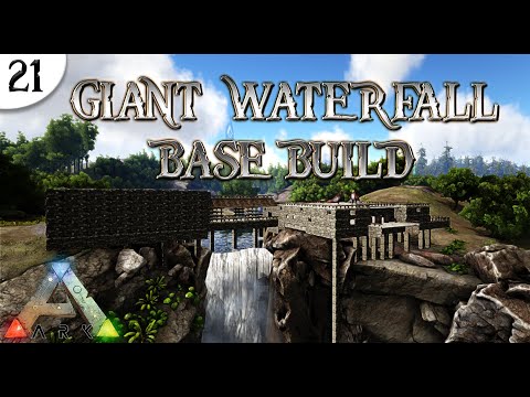 🏰 GIANT WATERFALL BASE BUILD 🏰 ARK Survival Evolved Ep 21 Hindi