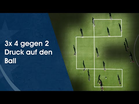 4 gegen 2 – Druck auf den Ball – Fußballtraining am Deutschen Fußball Internat