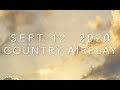 Billboard Top 60 Country Airplay Chart Sept 12 2020