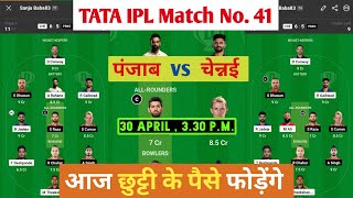 CSK vs PBKS dream11 team | PBKS vs CSK | Chennai super kings vs Panjab kings match prediction Today.