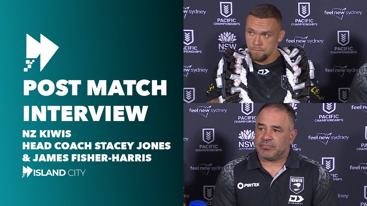 Kiwis vs Toa Samoa: Post-Match Interview with Coach Stacey Jones & James Fisher-Harris 2025