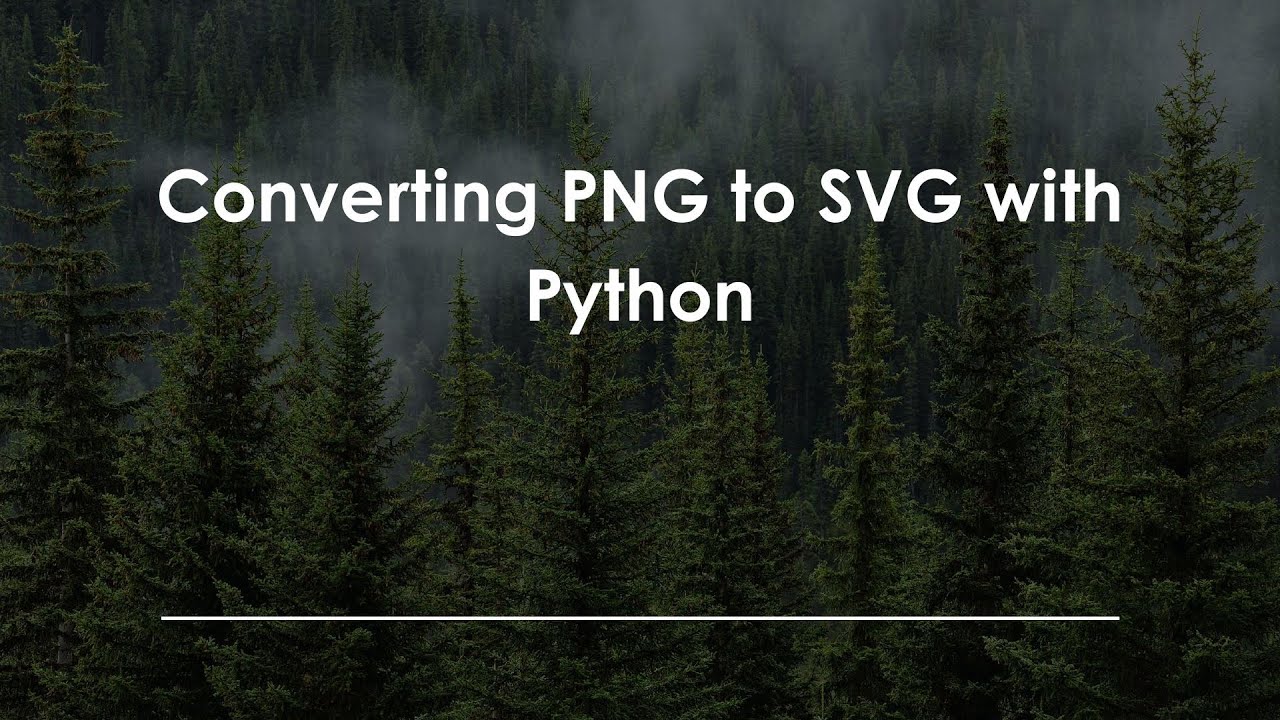 Converting PNG to SVG with Python