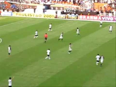 Paulistão 2009 - Corinthians 1 x 1 Santos - Gol do André Santos