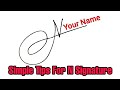 Signature tutorial | Simple tips for N signature | Anup Calligraphy