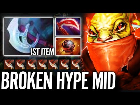 WTF 1st Item Manta Style Solo Mid Bounty Hunter Insane Hype Mid Dota 2