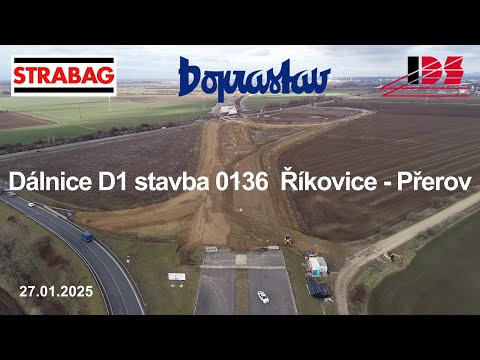 D1 0136 Říkovice–Přerov (dokumentace stavby 01/2025)