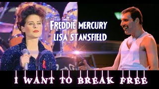 I Want To Break Free - Freddie Mercury &amp; Lisa Stansfield (Fan Made)