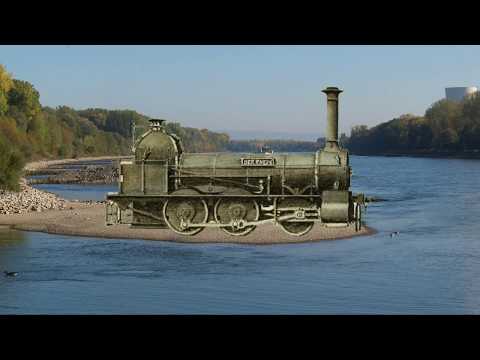 Wo liegt die versunkene Dampflok?