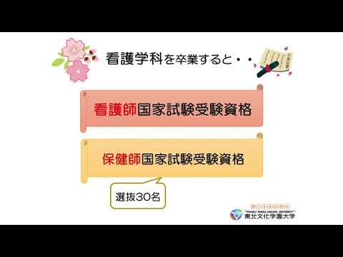 看護学科の紹介　緑豊かな国見の丘で看護学を学んでみませんか。