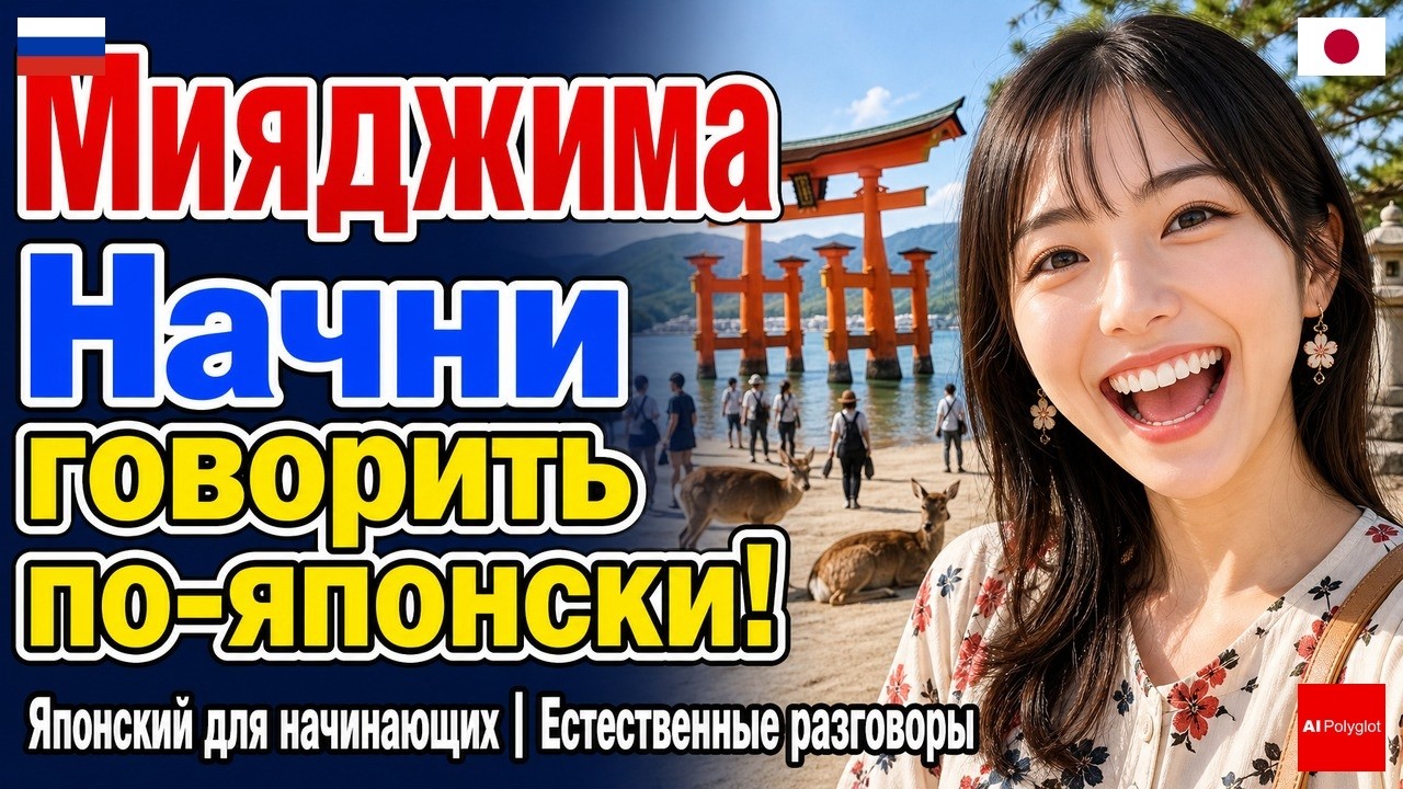 Японский Разговор в Мияджиме | С нуля | Аудирование | Фоном | Повседневные фразы | Правильная речь |
