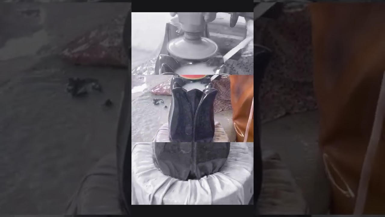 Black Granite Tombstone Vase Funeral Headstone Vase Gravestone Accessories