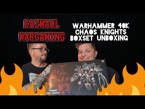 Warhammer 40k chaos knights army box unboxing