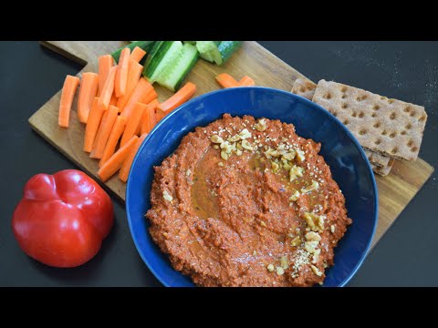 Muhammara | Healthy Syrian Paprika Walnut Dip