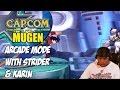 Capcom Fighting All Stars M U G E N W Strider Hiryu And Karin Arcade Mode