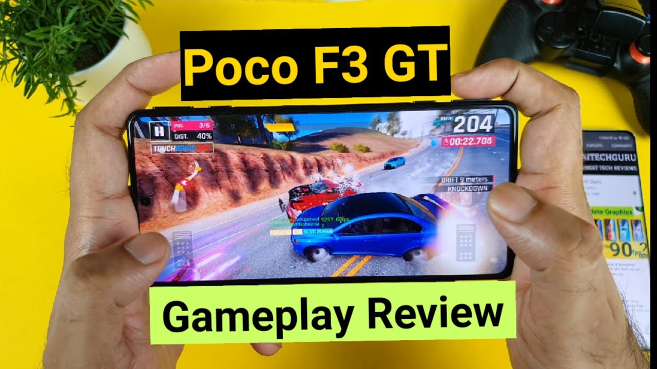 Poco F3 GT Asphalt 9 Gaming review using Triggers and fps drop test🔥🔥🔥