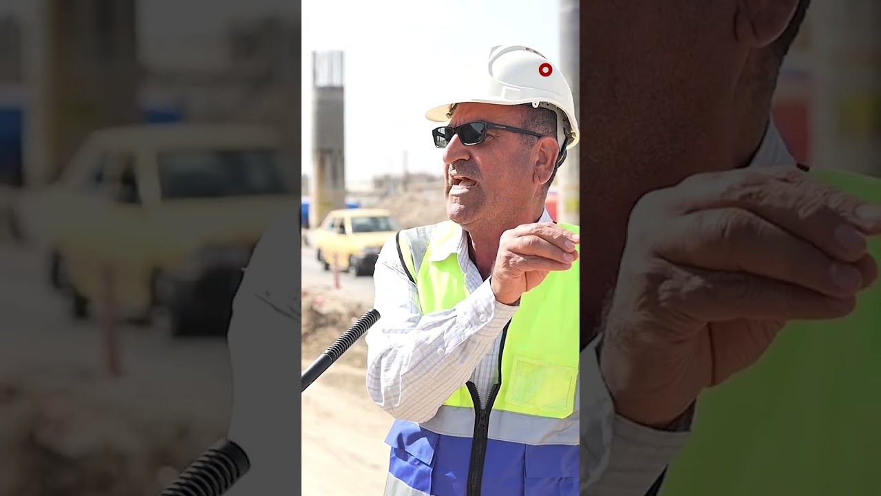 فيديو | جزرة وسطية "مبتكرة" من "التايرات" بطول نحو 700 متر في الديوانية