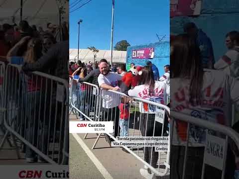 Torcida paranista vai chegando a Vila Capanema para o jogo decisivo; Confira