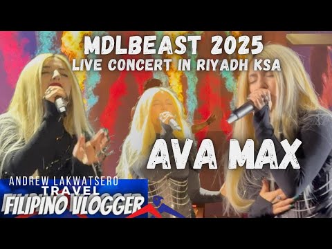 AVA MAX- LIVE FULL CONCERT PERFORMANCE IN MDLBEAST SOUNDSTORM 2025 RIYADH SAUDI ARABIA