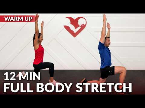 12 Min Full Body Stretch - Dynamic Warm Up Stretching Exercises Before Workout for Flexibility