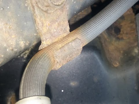 Dodge Ram Pinched Brake Hose Repair/ Brakes hanging up