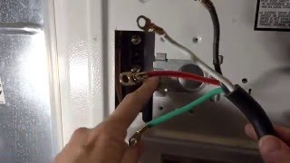 Replacing a clothes dryer cord and terminal block