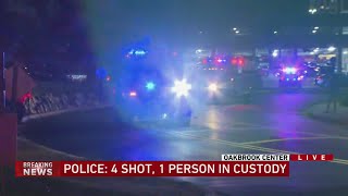 4 shot, 1 person in custody at Oakbrook Center mall