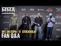 UFC Stockholm Q&A (Oezdemir, Hermansson, Edwards and Uriah Hall) - MMA Fighting
