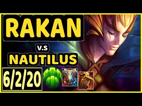 PROFESSOR (RAKAN) vs NAUTILUS - 6/2/20 KDA BOTTOM SUPPORT GAMEPLAY - BR Ranked DIAMOND