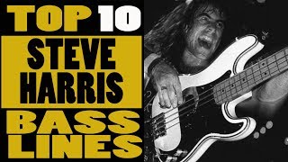 Top 10 Iron Maiden / Steve harris bass lines