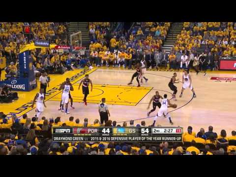 NBA Playoffs: Klay Thompson vs Portland Trail Blazers 01.05.2016 37Pts (Round 2 - Game 1)
