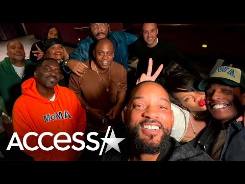 Will Smith Takes Selfie w/ Rihanna, Dave Chappelle & More At 'Emancipation' Screening