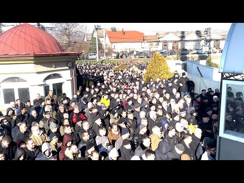 Fjalimi i Hoxhës Llukman Neziri dhe falja e namazit të xhenazes së Rexhail Qerimit